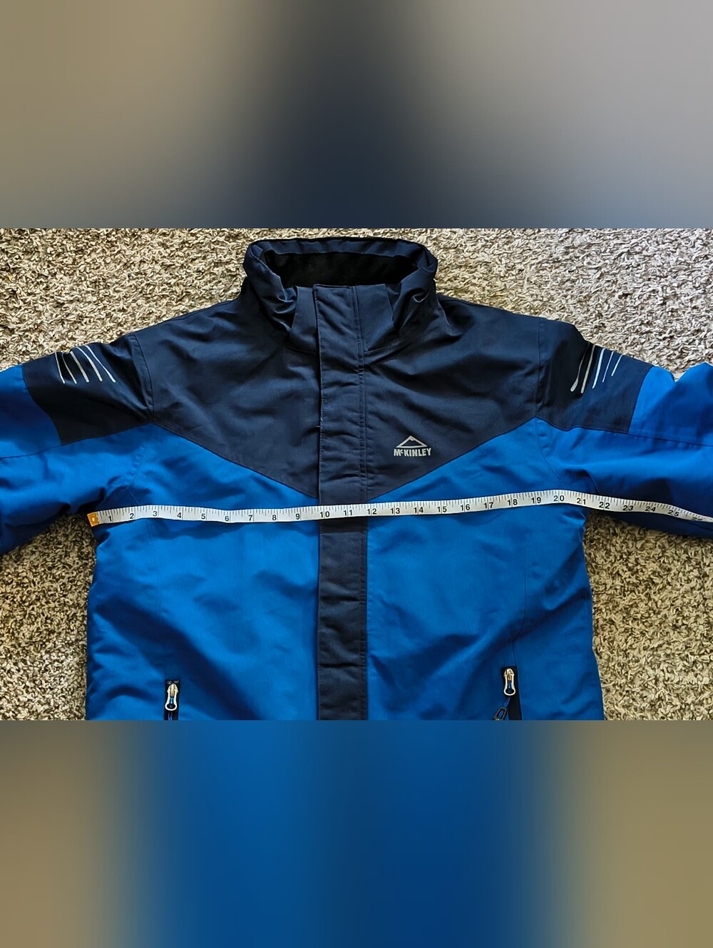 Youth XL Two-Tone Blue Waterproof Jacket McKinley
